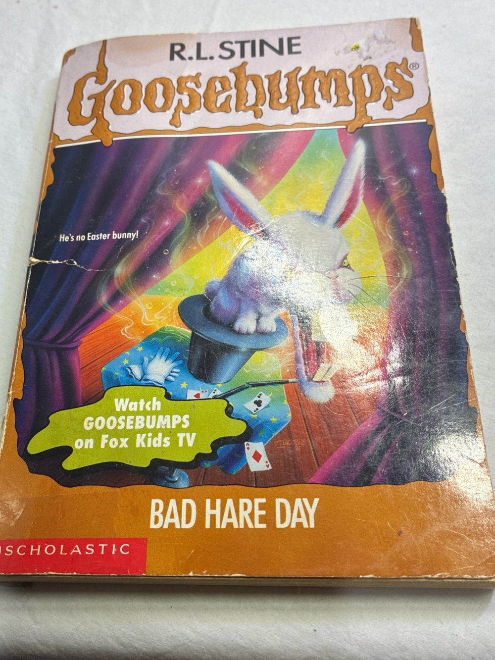 1996 First Printing R.L. Stine Goosebumps Bad Hare Day Scholastic Paperback Book